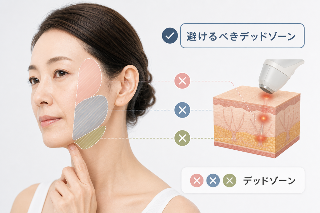 こけて老け見えする悲劇を防ぐための避けるべきデッドゾーン