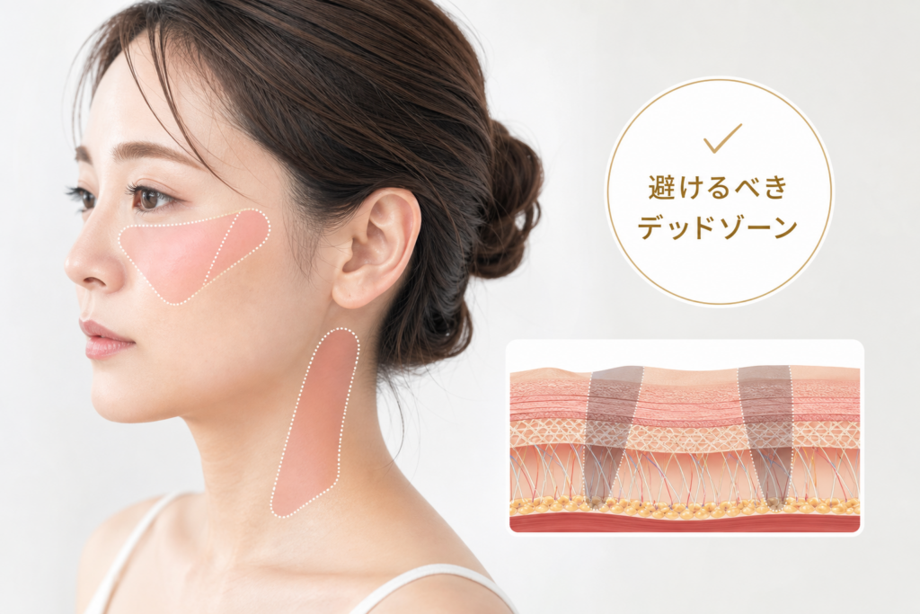 こけて老け見えする悲劇を防ぐための避けるべきデッドゾーン
