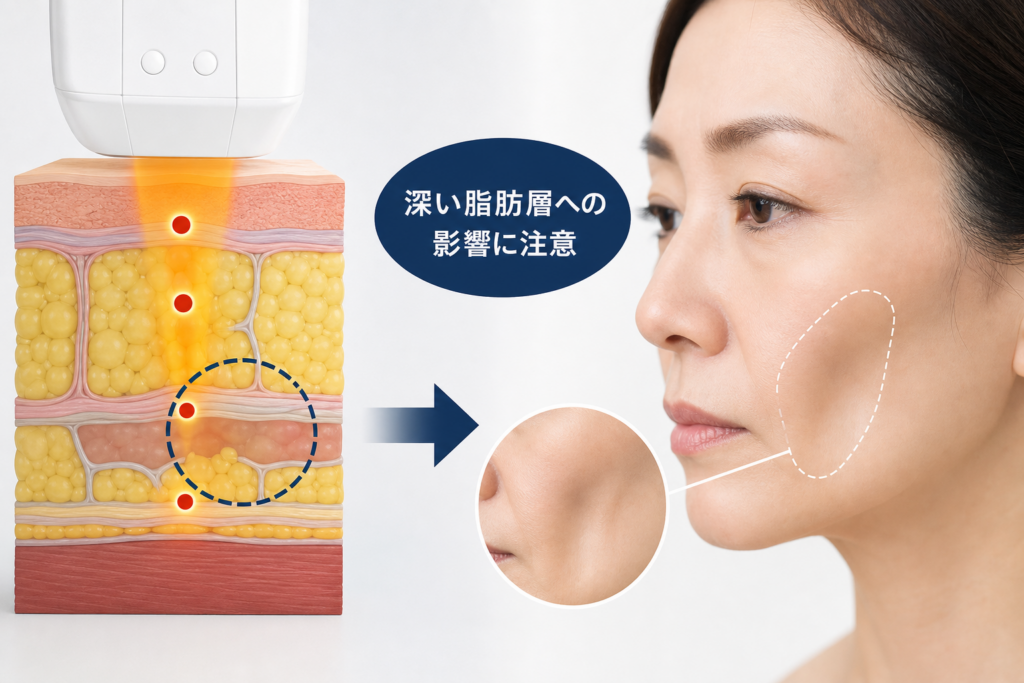 ボルニューマで頬こけが発生して老け顔に見えるのはなぜ?ターゲットとなる脂肪層の罠