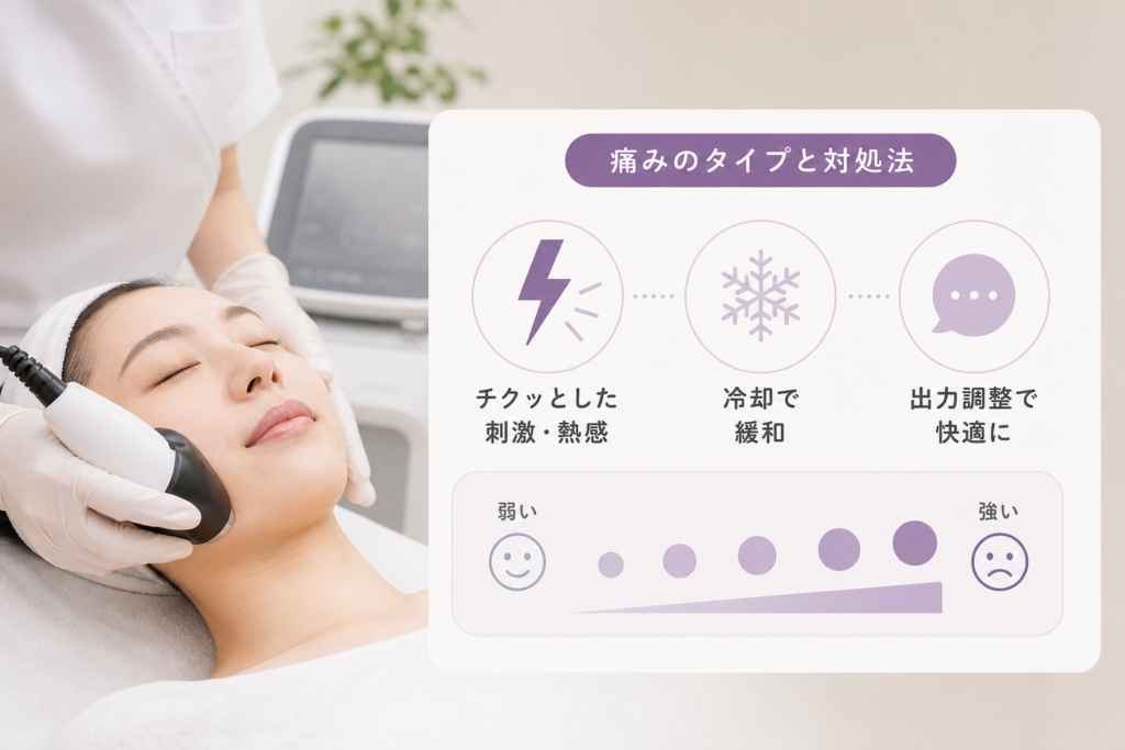 ボルニューマの照射中に感じる痛みのタイプと対処法