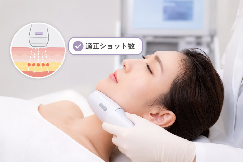 ボルニューマの適正ショット数と効果を実感するための照射の受け方