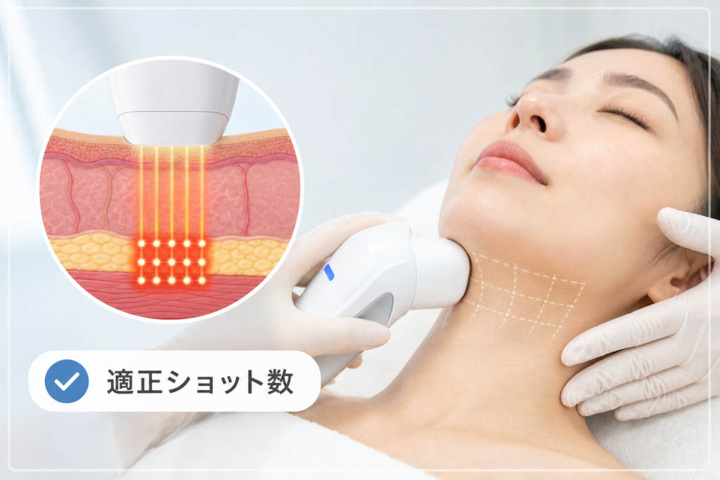 ボルニューマの適正ショット数と効果を実感するための照射の受け方