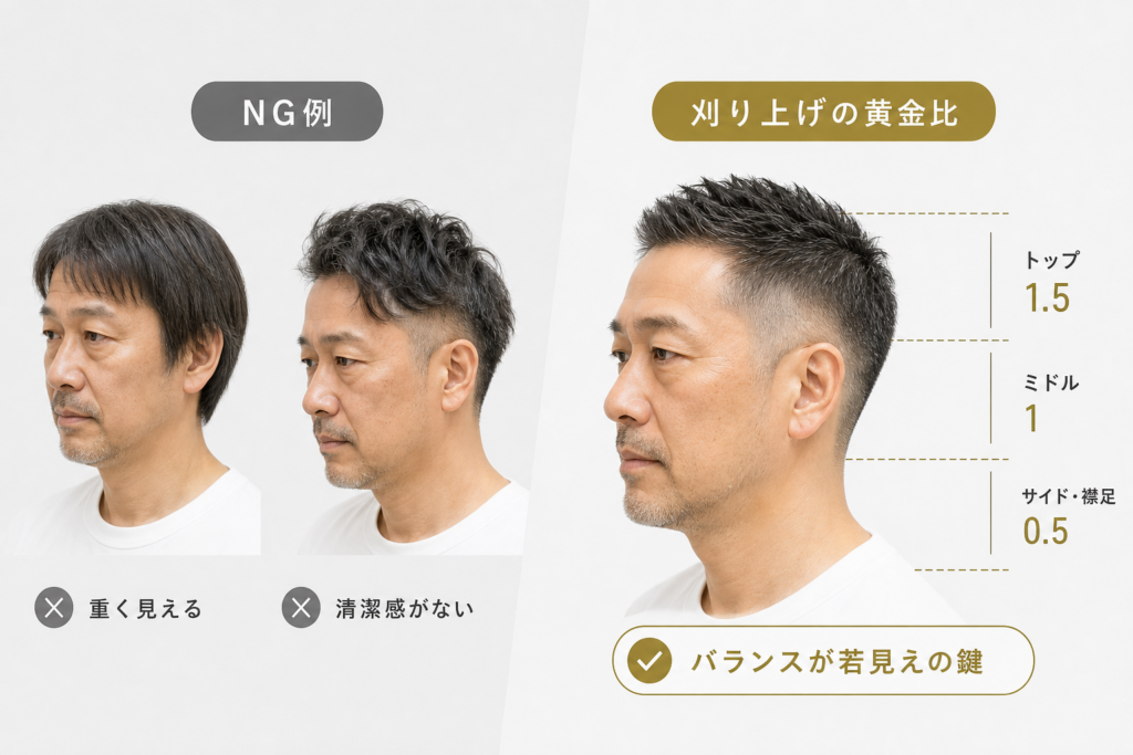 50代が避けるべきNG髪型と、失敗しない刈り上げの黄金比