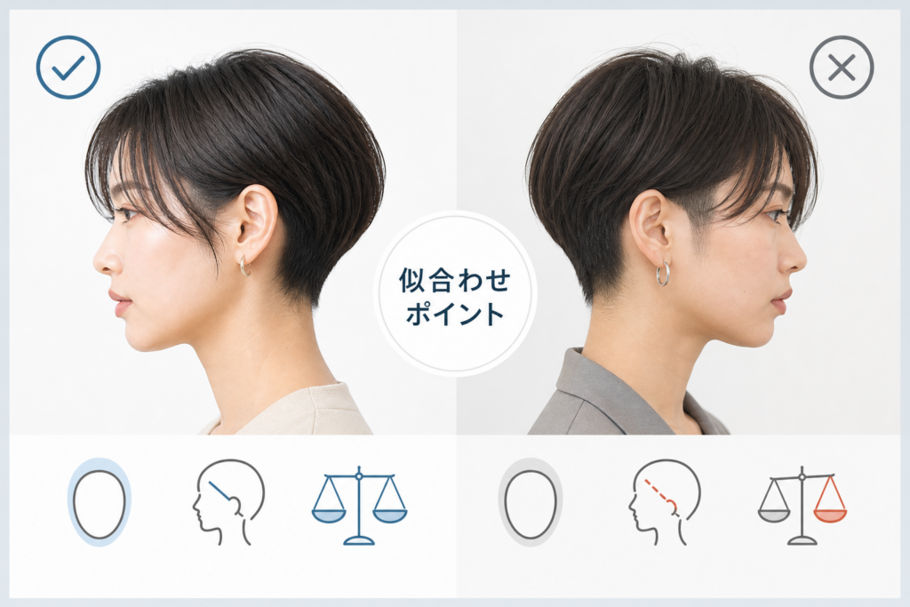【診断】ハンサムショート×刈り上げが似合う人・失敗しやすい人の特徴