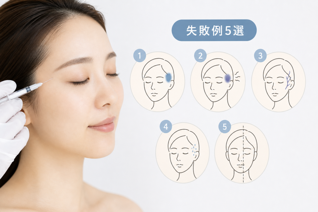こめかみヒアルロン酸でよくある失敗例5選と原因