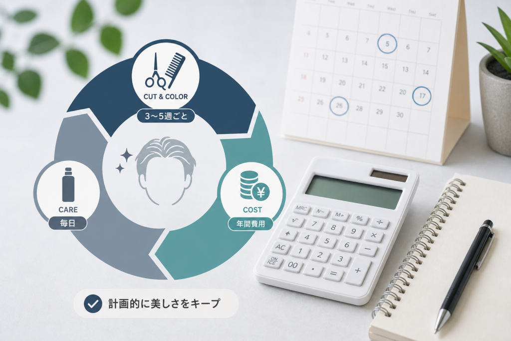 シルバーヘアの年間費用シミュレーションとメンテナンス周期