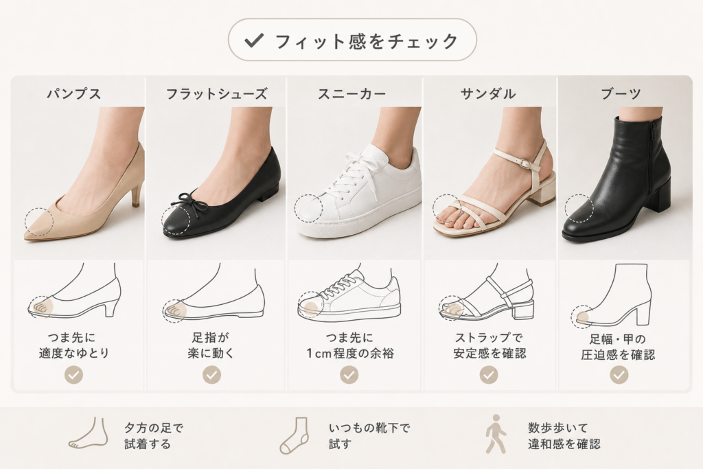 デザイン別！ZARAで痛くない靴を選ぶフィッティングチェックポイント