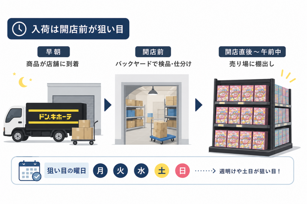 ドンキのボンボンドロップシール入荷時間と曜日攻略！棚出しの仕組み