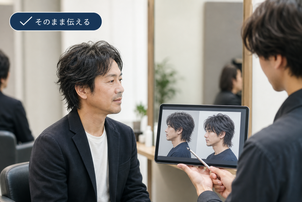 失敗しない美容室でのオーダー方法|40代メンズ用そのまま伝えるカウンセリング文