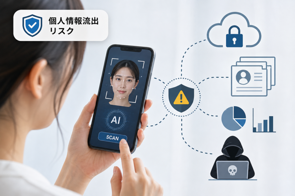 無料AI顔診断サイト・アプリに潜む危険性と個人情報リスク