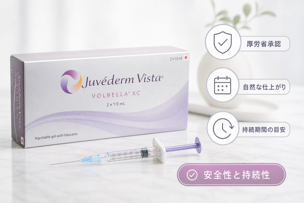製剤の選び方と持続期間|厚生労働省承認「ジュビダームビスタ®」の特徴