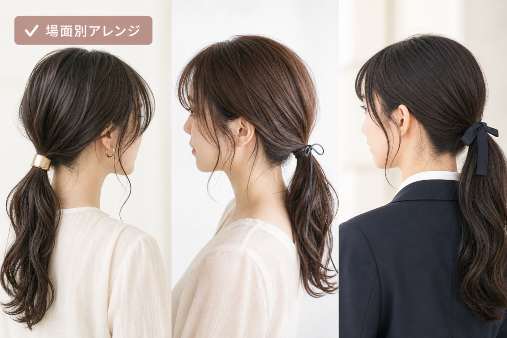 韓国風ローポニーから校則OKアレンジまで!場面別こなれスタイル