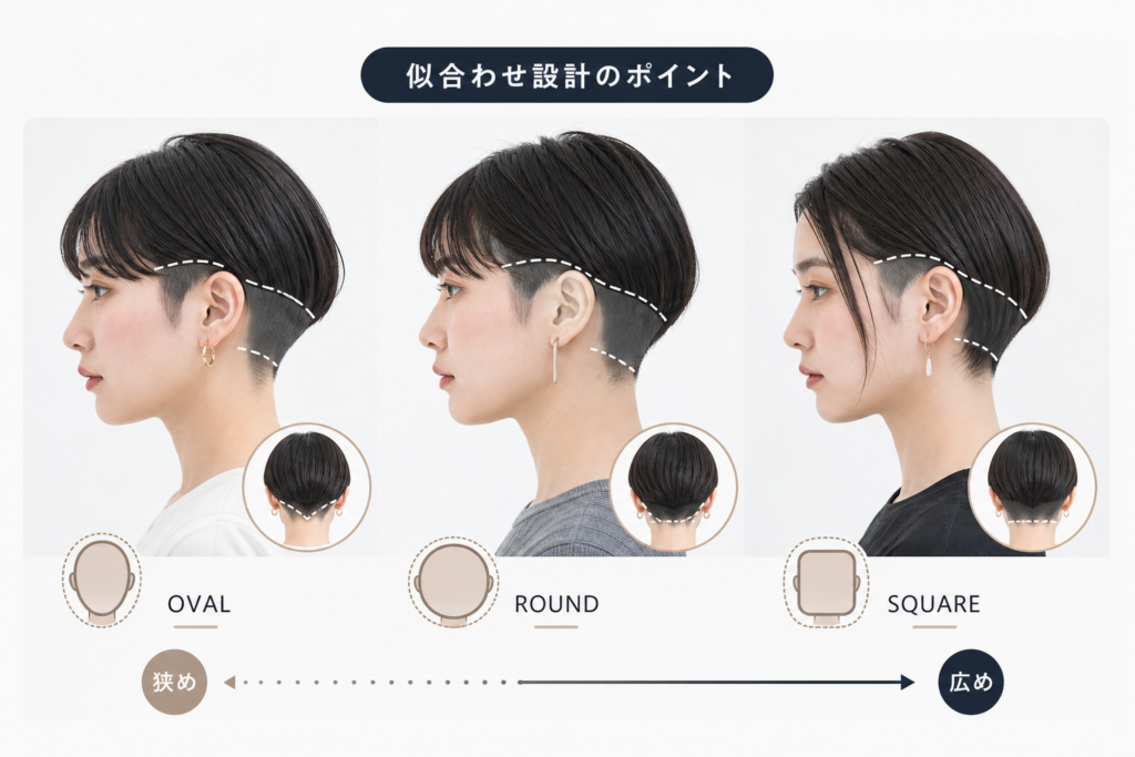 骨格・顔型・髪質で決まる似合わせ刈り上げ範囲の設計図