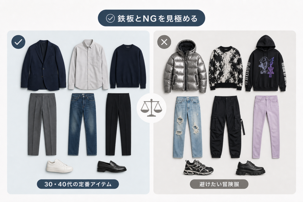 30代・40代が買うべきZARAメンズ鉄板アイテムと避けるべき冒険服