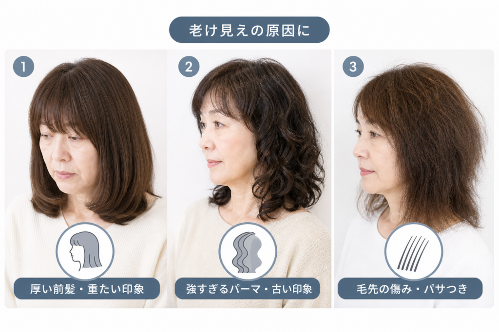 60代がやってはいけない髪型ワースト3と老け見えの理由