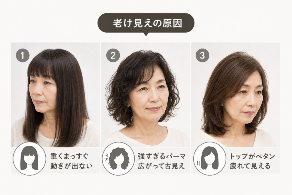 60代がやってはいけない髪型ワースト3と老け見えの理由