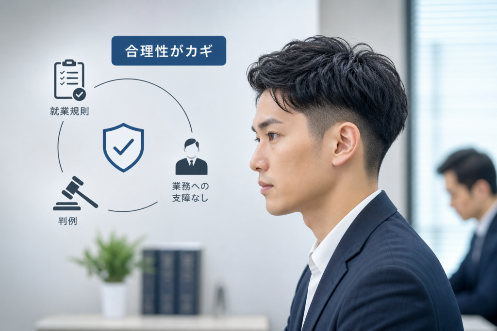 なぜ隠し刈り上げは職場バレしないのか?就業規則と判例のロジック