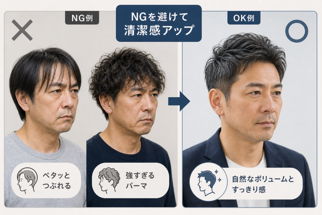 やってはいけない「痛い50代髪型」のNGパターンと回避策
