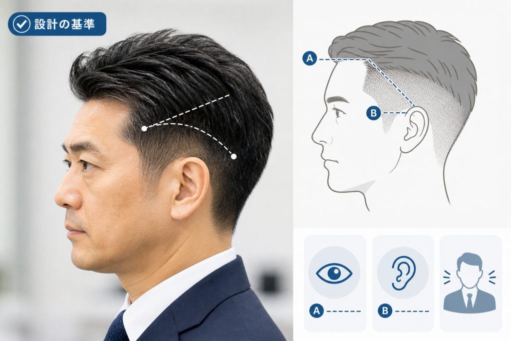 ビジネス現場で好印象を与える「サイド・バング設計基準」
