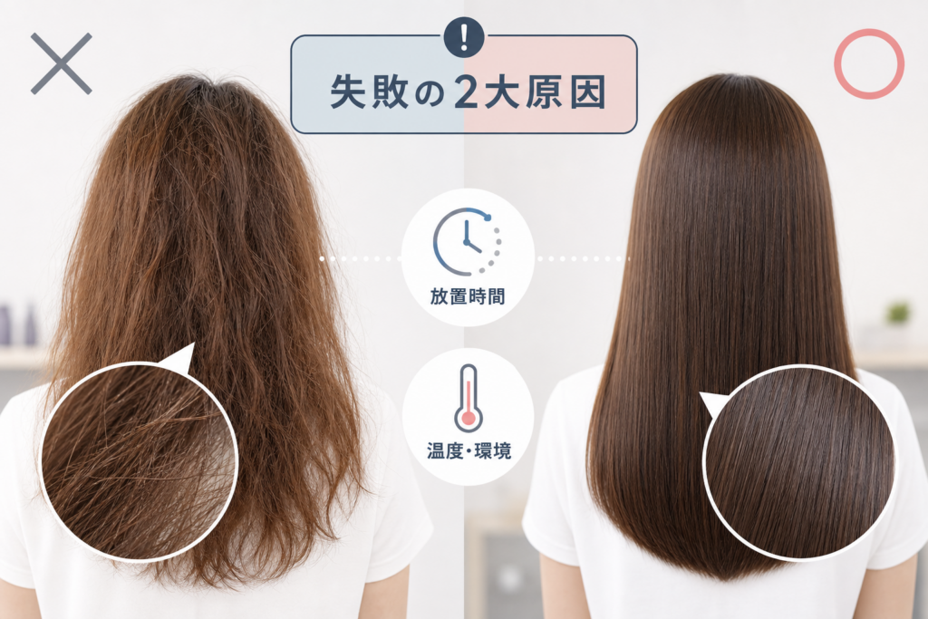 プロカリテのストレートパーマで失敗する2大原因｜チリチリ・伸びない理由