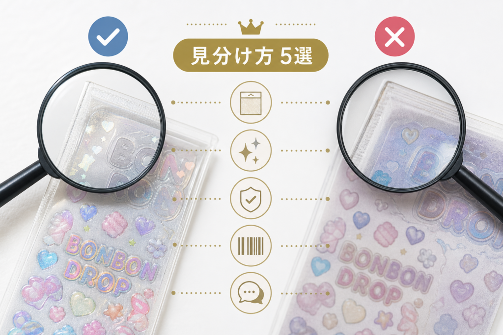 ボンボンドロップシール「本物(正規品)」と「偽物・類似品」の決定的な見分け方5選
