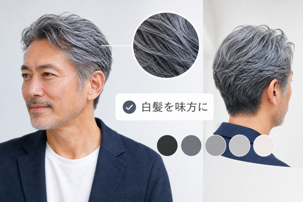 白髪を魅力に変える!黒染め卒業とグレイヘア・白髪ぼかし戦略